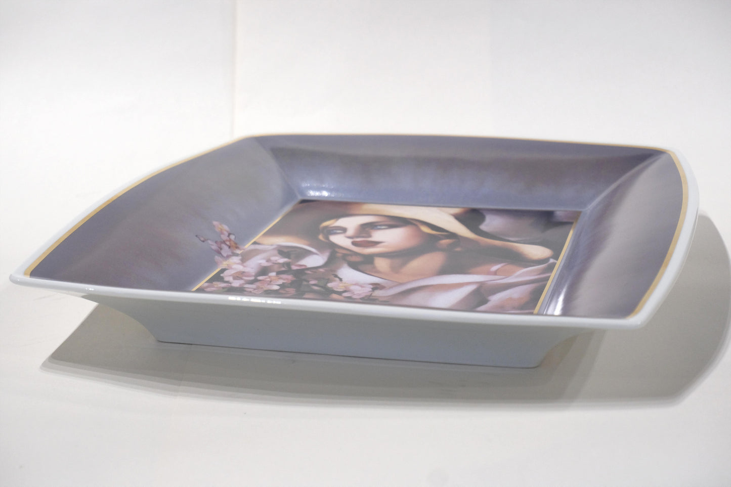 Patera z reprodukcją “Słomkowy Kapelusz” — Tamara Łempicka — Goebel