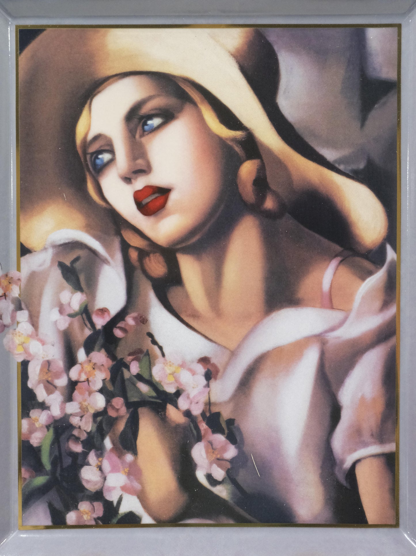 Patera z reprodukcją “Słomkowy Kapelusz” — Tamara Łempicka — Goebel